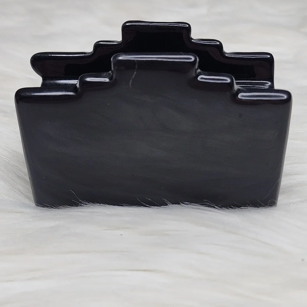 Elvis Presley Ceramic Black, Red & Gold Salt & Pepper Shaker Set